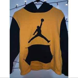 Yellow and black Jordan hoodie